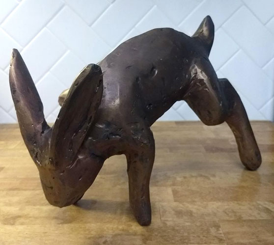 running hare  sculpture