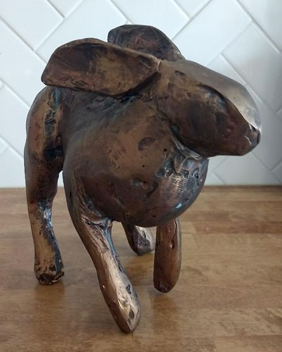 standing hare  sculpture